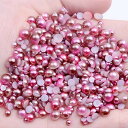 12g/1パック 約500粒 3/4/5/6MM ファンタジーカラー サイズミックス 平らな 半円 パール 模造真珠 ネイルスパンコール モバイルビューティー フィギュアモデル DIYの装飾用品 マニキュアセッ