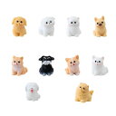 Voyyphixa ミニ置物 ミニチュア 犬 10種類セット 小さいなワンチャン フィギュア 可愛い DIY 卓上 装飾 贈り物 風景置物 盆栽飾り 雑貨 おも...