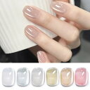 BORN PRETTY マグネットネイル 水っぽい感じ ジェルネイル 磁石付き カラージェル 猫目 キャッツアイジェル 6色セット セルフネイル ジェルネイル セット UV/LED対応 (初恋)