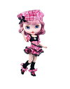 (Dolly Para) ブライス衣装アゾンオビーツ24通用 チェック柄クール少女ピンクミニスカート