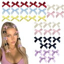 FuoooooGui(ふうぐい) ヘアクリップ ヘアピン 蝶結び リボン 髪留め 髪飾り レース ヘアアクセサリー おしゃれ 可愛い 結婚式 発表会 成人式 卒業式 パーティー 花火大会 子供 レディース 誕
