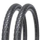 MOHEGIA 2本セット 26インチ 自転車タイヤ: 26×2.125インチ 57-559mm 全地形車用タイヤ(クルーザー/シティバイク/MTB/BMX) ...