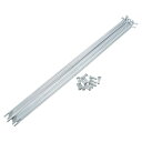 X AUTOHAUX 12本入り 14G Jベンド自転車用亜鉛メッキスポーク 255mm 10.04