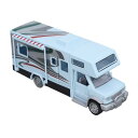 キャンピングカーおもちゃ オープニングドア 1/32 シミュレーション RV(ライトブルー)