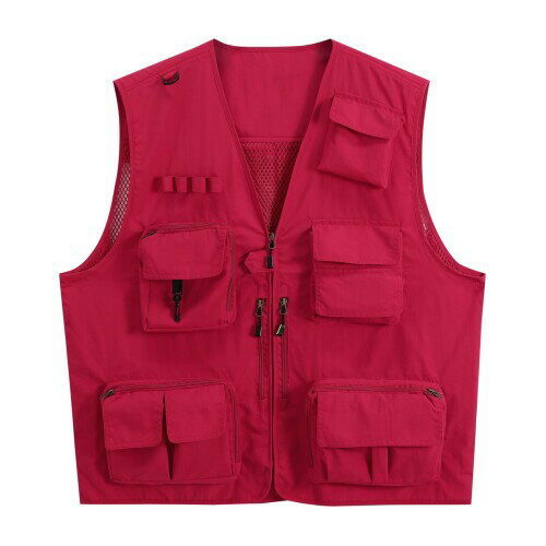 (AOWOFS) メンズ メッシュベスト アウトドアベスト 軽量 通気 速乾 多機能 カメラマンベスト フィッシング お釣り 撮影 山歩き 多機能 作業用 大きいサイズ 登山 渓流 大きいサイズ 射撃