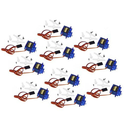 10pcs SG90 mini analog gear micro servo 9g servo