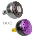 (APAGAI)アルミラウンドノブ アルミ製 スピニングリール 釣り 青物 パワーハンドル ノブ シマノ A ダイワ S 交換 38mm おしゃれ 1000番 ...