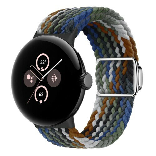 (LanQii) バンド Google Pixel Watch 2 / Google Pixel Watch 対応 ナイロン バンド 編み込み 磁気吸着..