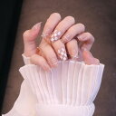 24PCS かっこいい女生のネイルチップ チェック柄 ライン ネイル 偽の爪 写真を撮る、結婚式、成人式、パーティー、二次会など つけ爪