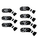 Scott Edward ニットウェッジゴルフアイアンヘッドカバー7PCSクラブプロテクター48,50,52,54,56,58,60度 スコットエドワード (ス...