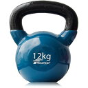 FIELDOOR ケトルベル 12kg PVCコーティング 音軽減 キズ防止 体幹トレーニング(4)