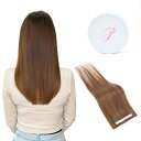 Paruks シールエクステ 人毛 エクステ シール ヘアエクステ ロング ストレート hair extension つけ毛 かつら ウィッグ 5枚セット 50...