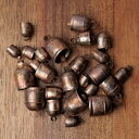 Limbad 1.5インチ10ピースミニ素朴なヴィンテージ鉄錫金属クリスマスオーナメントジングルベル工芸品、小さなカウベルハンドリングチャイム、ゴールドシリンダーベル、クリエイティブ