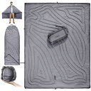 1TG Tactical キャンプ ブランケット 夏用 防水 大判 3Mシンサレート中綿 暖かい 超軽量 ふかふか 防寒 防風 380Tナイロン素材 外着用/寝袋/肩掛け/焚き火/掛け布団 アウトドアブランケット コ