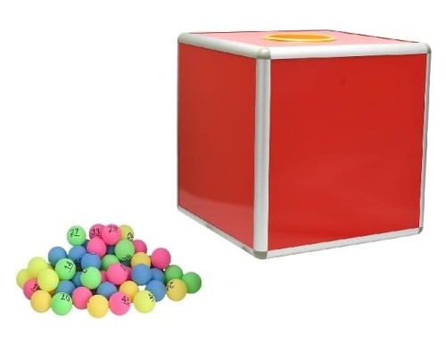 小物銘選 くじ引きボックス 大きい 25cm ビンゴゲームマシーン 抽選ボックス アンケート回収 箱 つかみ..