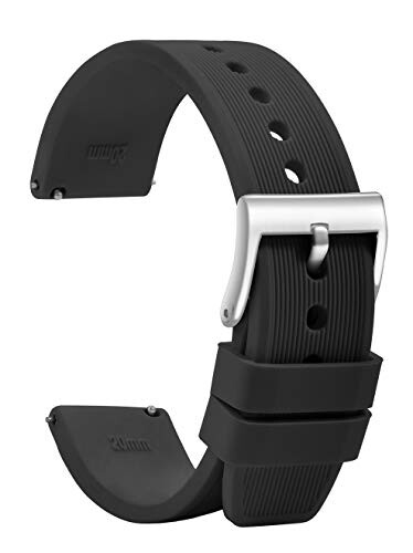TStrapシリコン時計ベルト 22mm ラバー腕時計バンド 腕時計べるとばんど スマートウォッチベルト交換用 防水時計ストラップ替え スライド式バネ棒