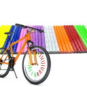 JeeSoarToFarカラフルな自転車反射スポーク - 夜間の安全性向上、32本入り、さまざまな自転車に対応