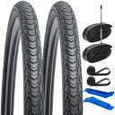 2本セット,700 32C タイヤ,700x32C 自転車タイヤ + チューブ 肉厚 仏式バルブ60mm + 自転車リムテープ + タイヤレバ,自転車 タイヤ ...