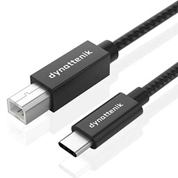 dynattenik 1.8m USB-C B MIDI変換インターフェース - 電子ピアノ、シンセサイザー、電子ドラム、ディオインターフェイス、などのMIDI機器をシンプルに接続