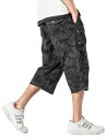 (LLHfashion) メンズ カーゴパンツ ショートパンツ 作業着 アウトドア パンツ 大きいサイズ 多機能 ミリタリー ズボン ワークパンツ 夏 迷彩 2XL