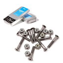 Elosスケートボード用 ハードウェア 1.1インチ (28mm)ビスとナット (ビス9個&ナット9個) 六角穴ボルトとナットのセット 硬化鋼製 頑丈 錆びにく...