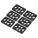PATIKIL 12mm スケートボード用ライザーパッド 4個入り プラスチック ロングボードライザーパッド アングルドウェッジ ショックパッド スケートボード...