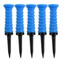 SURIEEN ゴルフ ティー ロングティー 83mm 5本セット ゴム製 弾性 ゴルフティー ロング 見つけやすいゴルフ用品 置き型 初心者 練習用 高耐久 ...