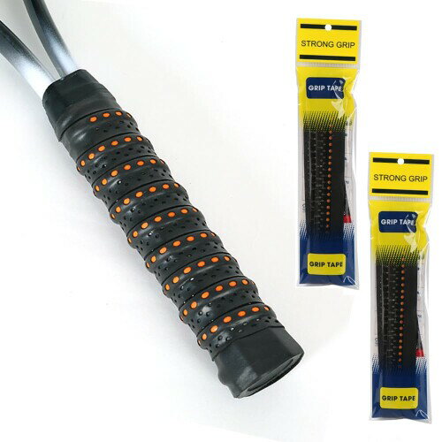 MILANQW グリップテープ 3本セット ツートンカラー 内蔵リブ構造 吸汗防滑 多孔通気 ラケット用 テニス..