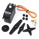 サーボ回転360° 連続サーボ 直流ギア モータースマートカー 直流4.8 v-6v ロボット 5.5kg/cm (制御360°)