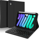 IVEOPPE iPad mini 6 キーボード付きケース iPad mini 7 ケース 超軽量 8.3インチ 磁気吸着 脱着式 ワイヤレス bluetooth キーボードカバー 多角度調整 pencil収納 耐衝撃 全面保護 耐久性 オートスリー