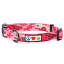 Pawtitas Reflective Collar M Pink ペット柔らかい訓練の調節可能な反射ステッチの子犬/犬の首輪 中