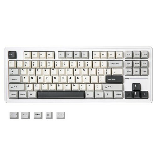 YUNZII YZ87 å ᥫ˥륭ܡ TKL 磻쥹ۥåȥå ߥ󥰥ܡ 4إѥå BT5.0/2.4G/USB-...