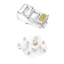RJ45コネクタ 8P8C CAT5E LAN CAT6A CAT6 ケーブル用 コネクタ (50個セット) 簡単配線 爪折れにくい UTP対応 1000Mbp...