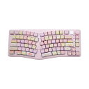 OUSEITECH LEOBOG A75 アリスレイアウトキーボード メカニカルキーボード ゲーミング アリスレイアウト キーボード PBTキーキャプ ホットスワップ対応 83キー ガスケット搭載 RGBバックライト B(2)