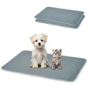 LYNCOHOME 洗える 犬用 猫用 ペットマット ペットシーツ 滑り止め 繰り返し使える グレー(2枚セット) 幅120cm