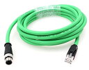 ZBLZGP M12 4ポジション Dコードコード RJ45シールドイーサネットネットワークコード Cat5e 防水ケーブル (3M)