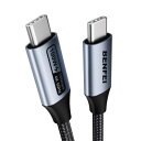 BENFEI USB-Cケーブル 100W PD対応 高速充電&データ転送 Thunderbolt 3/USB 3.2 Gen 2対応 8K@60Hz/4K@240Hz出力可能 10Gbps高速通信 Galaxy S24/iPhone 16/MacBook/iPadなど幅広い端末対応 0.9m ブラック