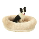 Epochtech 犬 ベッド 猫 高反発 ペットベッド 丸型 ドーナツペットベッド 洗えるふわふわ 猫ベッド 防水 滑り止め 暖かい 防寒 中小型犬 猫用 ペ...