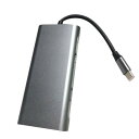 BlueBose USB Type C ハブ 11 in 1 変換アダプター Type C to HDMI VGA 変換アダプタ 有線 LAN Rj45ポート/...
