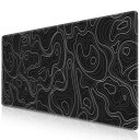 マウスパッド 大型・ゲーミングマウスパッド・80 x 30cm キーボードパッド 滑り止め/防水/耐久性 汚れ防止 高精度表面 PC・ノートPC・キーボード対応...