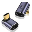 LIANHATA USB4.0 Type C 変換 アダプター 2個セット サイドベント 40Gbps高速データ転送&PD 100W/5A急速充電& 8K@60...