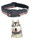 アメリカンペットグッズ 首輪 クセサリー 犬猫可 フレンチブルドッグ 星条旗スターストライプ柄星縞