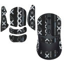 Keychron M3 用 マウスグリップ テープ Keychron M3 ゲーミングマウス 用 滑り止めグリップテープ 極薄 優れる吸水性 アンチスリップ テープ ゲーミングマウス用 (ブラック)