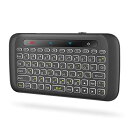 Docooler ミニキーボード 2.4GHzワイヤレスキーボード マウス一体型USBレシーバー付き 感圧タッチ トラックパッド PC/PAD/Android TV/HTPC対応