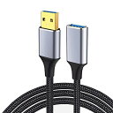 USB 延長ケーブル USB3.0 延長ケーブル 5Gbps高速データ転送 タイプAオス - タイプAメス USB 延長コード (0.5m)(2)