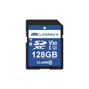 LinkMore SDカード 128GB メモリーカード 4K動画対応 / フルHD撮影/デジタルカメラ/一眼レフ / V30 / Class10 / UHS-...