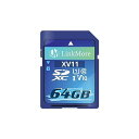 LinkMore SDカード 64GB メモリーカード フルHD動画撮影/デジタルカメラ/一眼レフ / V10 / Class10 / UHS-I / U1