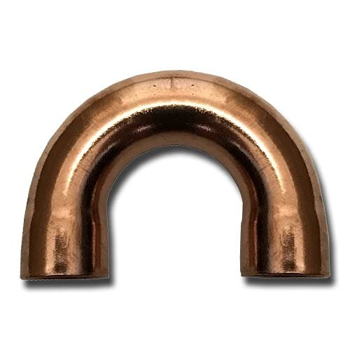 純銅製Uベンド 内径8mm 厚み0.9mm 中心25mm CPU-8-09-25