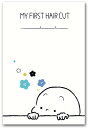 ファーストカット アート 胎毛 台紙 記念日 赤ちゃん (ひょっこりブルー)