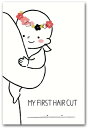 ファーストカット アート 胎毛 台紙 記念日 赤ちゃん (抱っこピンク)